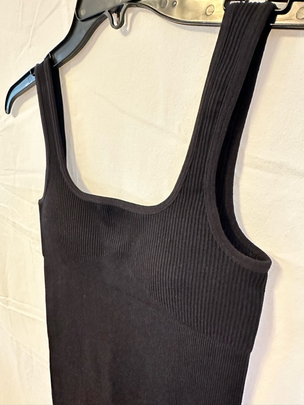Unitard Black Ribbed Jumpsuit - Picture 2 of 4